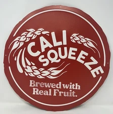 Firestone Walker Brewing Co. Cali Squeeze 15” Metal Tin Tacker Sign - New