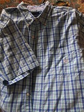 chaps short sleeve dress shirt xl/tg