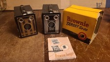 Antique Kodak Brownie Target Six-20  junior 6-20 lot of 2