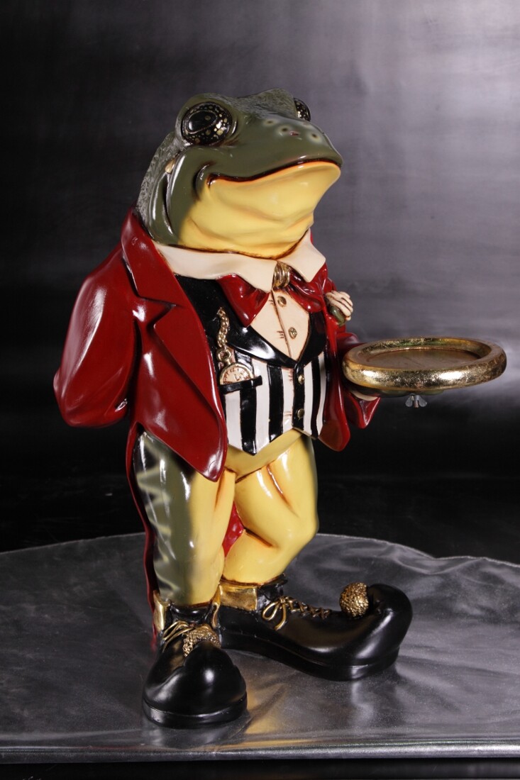 Frog Butler Statue Alice in Wonderland Decor Restaurant Bar Frog Butler Statue Alice in Wonderland Decor Restaurant Bar