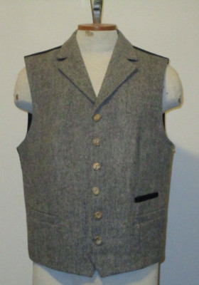 Manufaktur Grasegger Mens Wool Vest Sz 42 M Germany GRAY free shipping