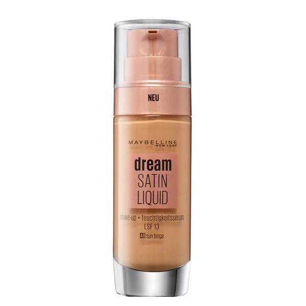 780822 Maybelline Dream Satin Liquid Foundation & Serum 48 Sun Beige 30ml