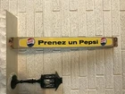 C1960 Vintage "Prenez UN Pepsi" French Pepsi-Cola DS Porcelain Door Push Sign