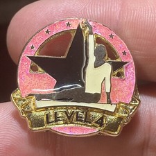 Level 4 Gymnastics Lapel Pin Hat Vest EUC K459
