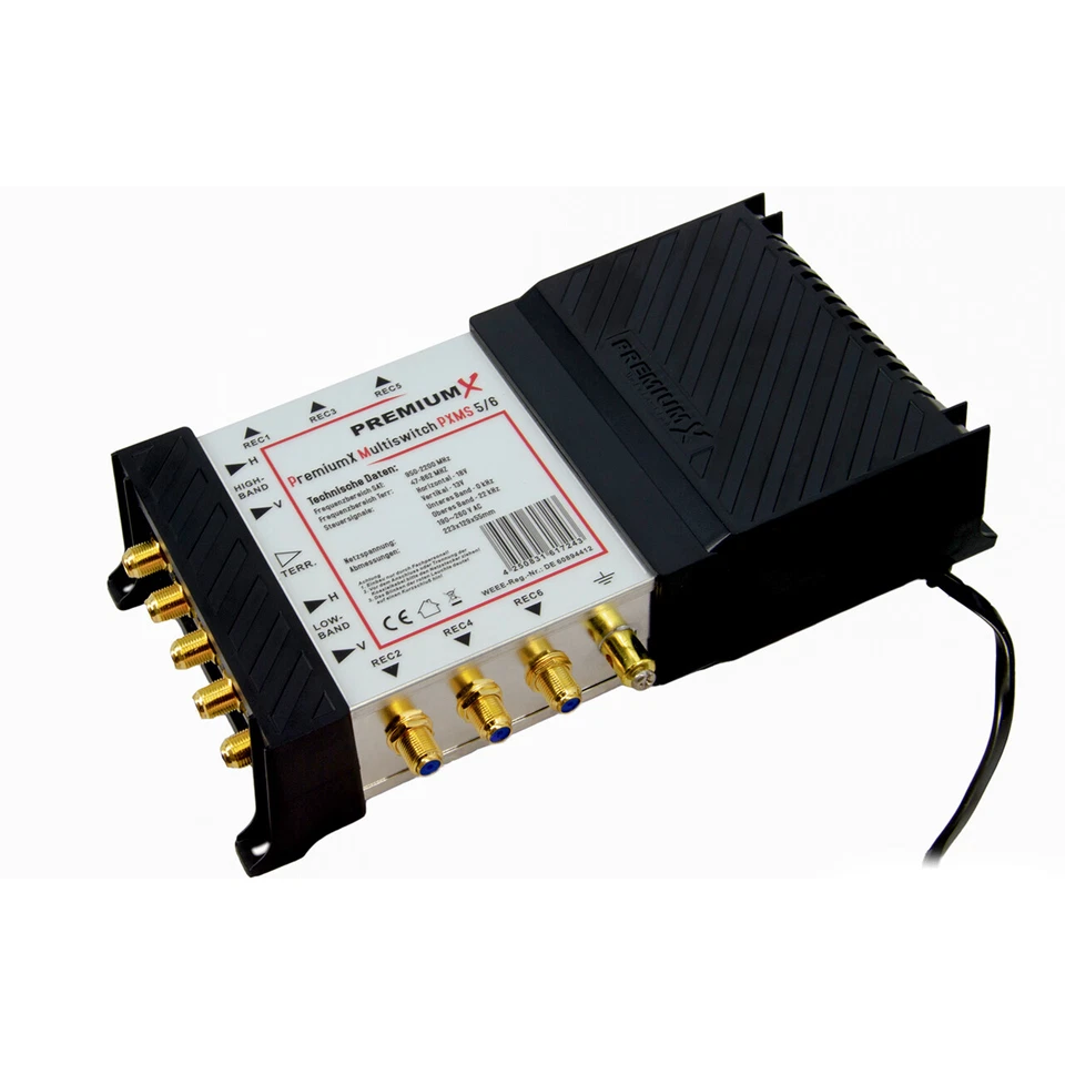 PremiumX 5/6 SAT Multischalter Verteiler Switch Digital Multiswitch 6 Teilnehmer - Bild 3 von 4