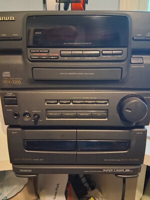 AIWA Cassette Receiver NSX-3300 CD Stereo System Super Bass Tested