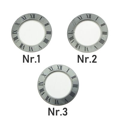 Original CARTIER Lünette Stahl gebürstet schwarze Schrift17,5/28, mm für Must 21