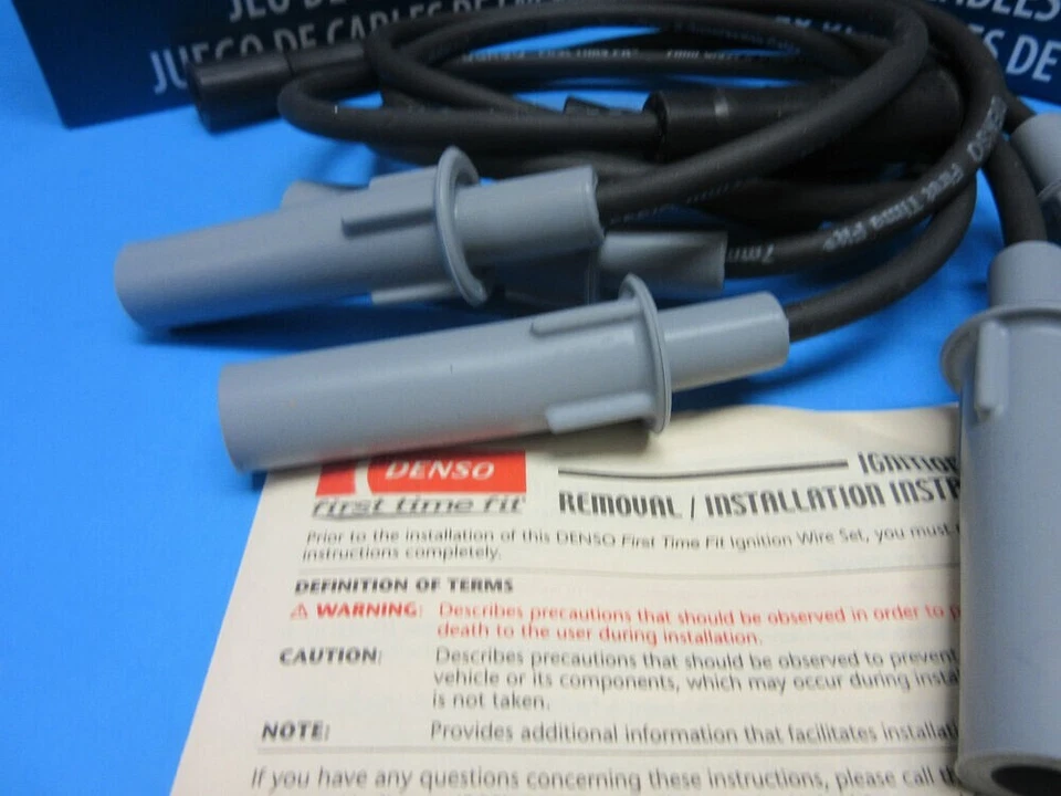 Juego de cables de bujía de encendido DENSO reemplaza a Chrysler Dodge OEM # 6846E 3,3 L 3,8 L Foto 2 de 4