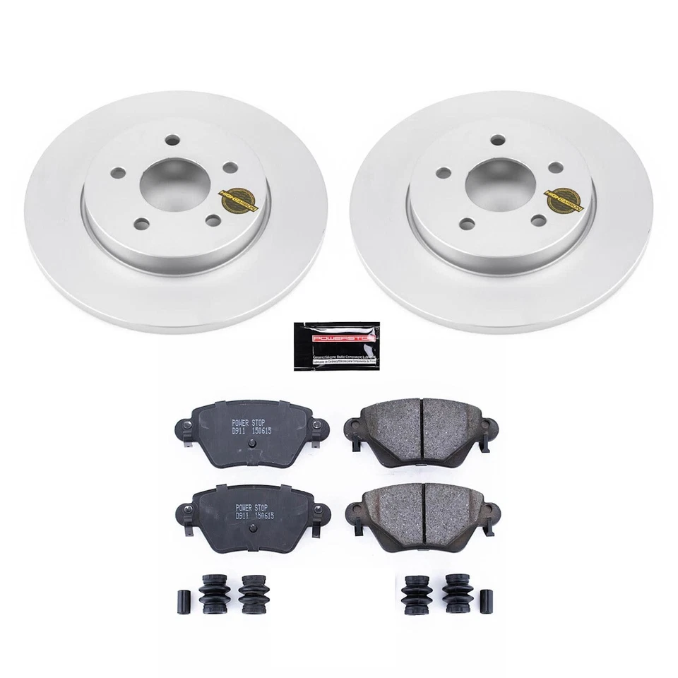 CRK1390 Powerstop Brake Disc and Pad Kits 2-Wheel Set Rear for Jaguar X-Type Foto 3 de 3