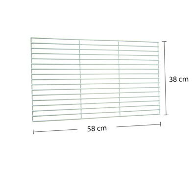 Grillrost 58x38 cm massiv Ersatz BBQ eckig Grillgitter Rost Universal Neu