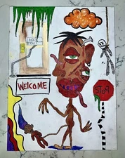 Keep Out -original painting on canvas