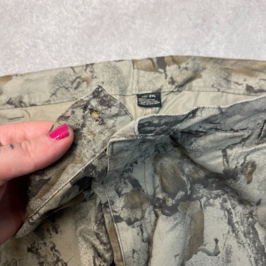 Real Tree Camo Cargo Trousers Mens Vintage Army Hunting Trousers, Green, 2XL image 5