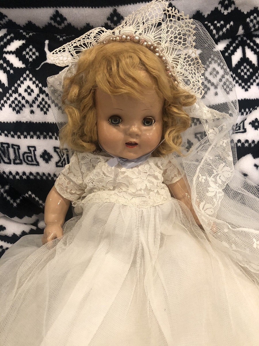 Bride Old Composition Dolls Vintage Composition Bride Doll 20