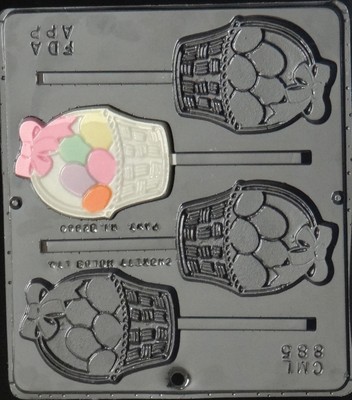 NEW Easter Egg Eggs Basket Chocolate Candy Fondant Plaster Clay Lolly Mold