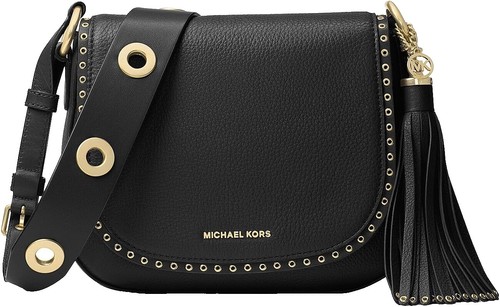 MICHAEL KORS Navy Nylon Saddle Saffiano Leather Strap JET SET Backpack Computer Michael Kors Outlet Jet Set Medium Grained Leather Backpack  main image 2