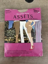 Marvelous Mama Assets By Sara Blakely Nude Maternity Support Pantyhose Size 2