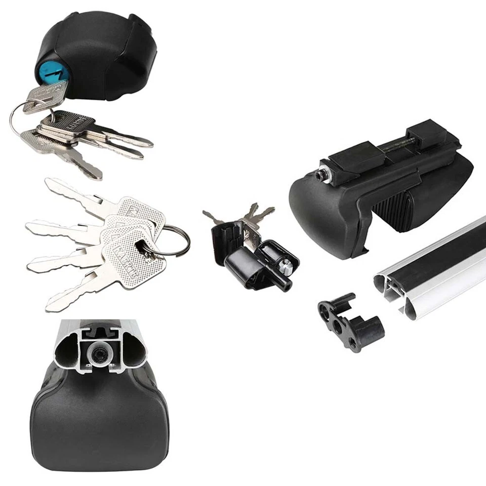 Portaequipajes de carga con barra transversal de techo superior de 48" de aluminio para Honda Odyssey Foto 4 de 4