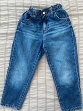 Zara Toddler Girls Baggy Blue Jeans Size 4-5 years