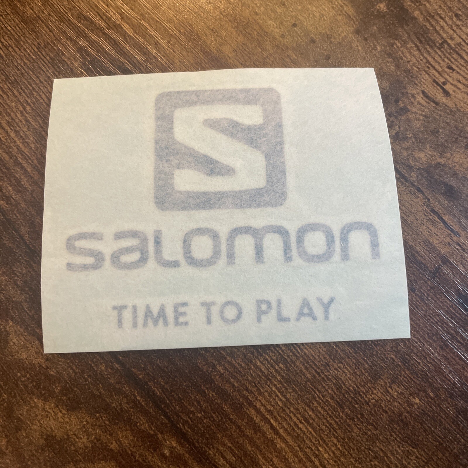 Salomon Logo Blu Adesivo Decalcomania Zaino Escursionismo Outdoor Sci circa 4 5”