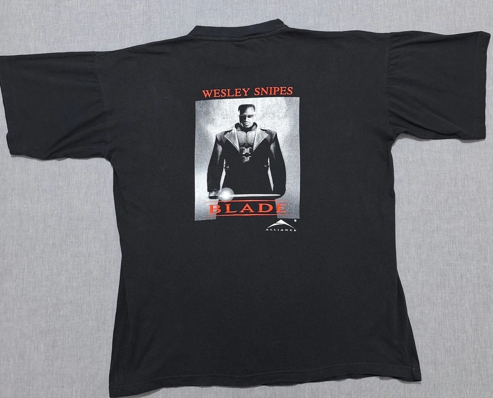 Vintage H20 Halloween promo Blade Movie T shirt Alliance film Wesley Snipes XL - Image 2 of 4