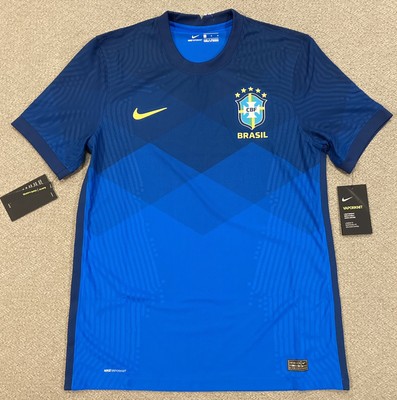 Nike Brazil 2020 Vaporknit Away Match Soccer Jersey CD0597-427 Mens Size M 193659426588 | eBay