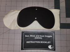 Lentille grise de remplacement pour lunettes balistiques soleil, vent et poussière émises par l'USGI - Neuf