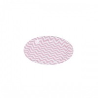 Pappteller Chevron Rosa, ø 23Cm, 8 StüCk