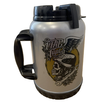 Mac Tools Gray Skull Xtreme Tread Mug Super Sippy Gulp Whirley Drink Works