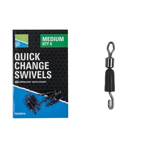 Preston Quick Change Swivels Small Medium Feeder Method Schnellwechsel Wirbel-image