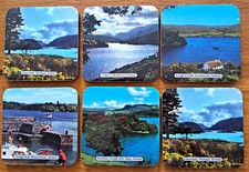 6 Glasuntersetzer aus Irland , vintage