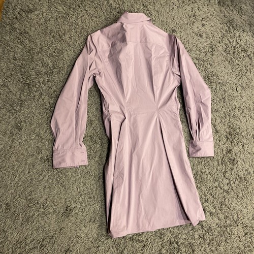 Altuzarra Chloris Long Sleeve Ruched Cotton Blend Shirt Dress In Mauve 42 $995.0 - Picture 19 of 21