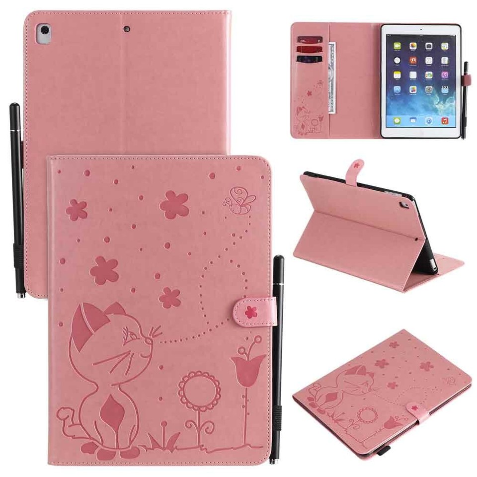 For iPad Pro 11 12.9 9.7 10.2 Air 5th Magnetic Slim Leather Smart Case Cover