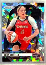 Emily Engstler 2024 Panini Prizm WNBA Cracked Ice Prizm Card -#67 Mystics