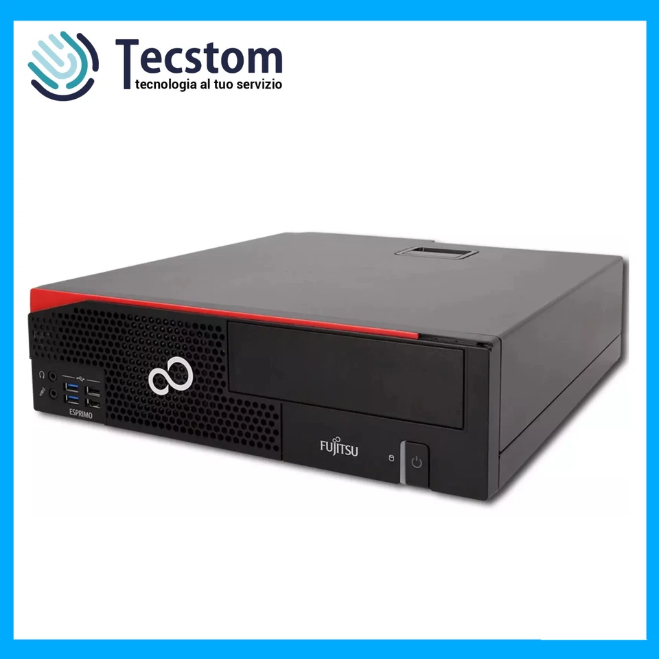 Fujitsu Pc Computer Desktop Fisso i5 Ram 8 16Gb SSD 256Gb Office Ricondizionato - Immagine 2 di 4