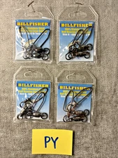 BILLFISHER ball bearing stainless steel snap swivels size 8 480lb - 8 Swivels