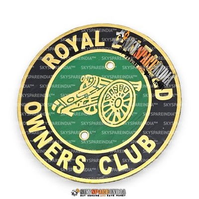 Owners Club Tool Box Brass Monogram Compatible With Royal Enfield All Model