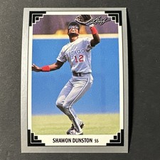1991 Leaf #25 Shawon Dunston Chicago Cubs Baseball Card