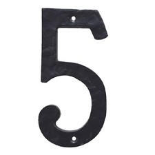 Cerus House Numbers for Outside-5.5 Inch high Cast Iron 5 5 inch