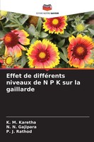 Effet De DifféRents Niveaux De N P K Sur La Gaillarde K. M. Karetha (U. A.) Buch