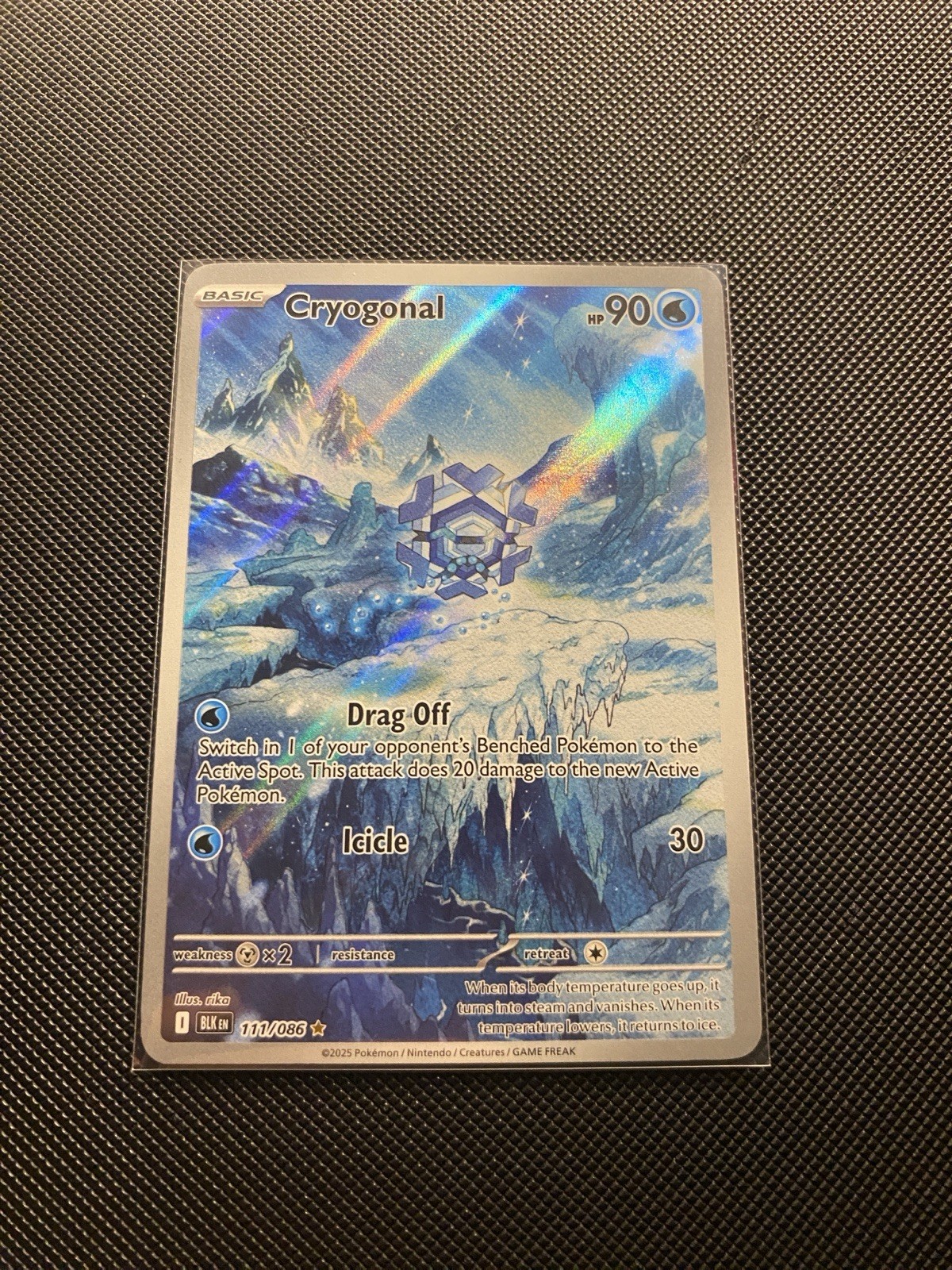 Pokemon TCG - Cryogonal - 111/086 - Illustration Rare - SV: Black Bolt