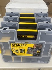 Stanley STST14022 SortMaster Junior Organizer 14 Compartment Storage Box 4 Pack