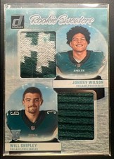 2024 Panini Donruss Johnny Wilson Will Shipley #RHD-PHI Rookie Holiday Sweater