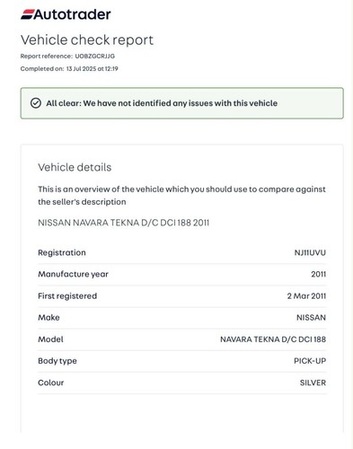 Nissan, NAVARA, Pick Up, 2011, Manual, 2488 (cc) - Picture 12 of 14