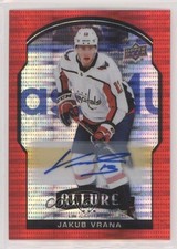 2020-21 Upper Deck Allure Red Rainbow Auto Jakub Vrana #54 Auto kh0