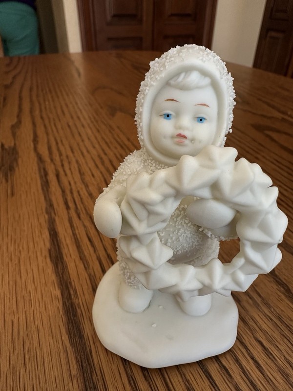 Department 56 Snowbabies figurine, titled "I Made This Just For You," 3.5"
