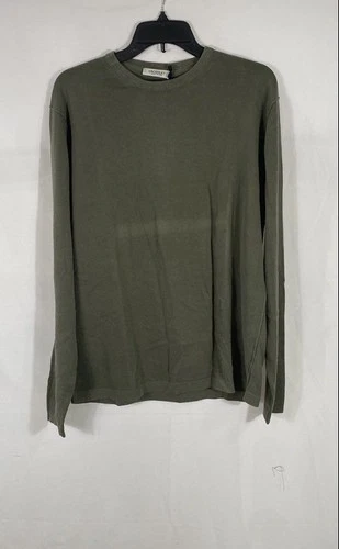 Crossley Men's Chestnut Olive Cotton Knit Long Sleeve Sweater NWT Sz XL