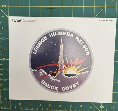 NASA STS-26 Return To Flight Discovery Crew Patch 1988 Original 8x10 Print