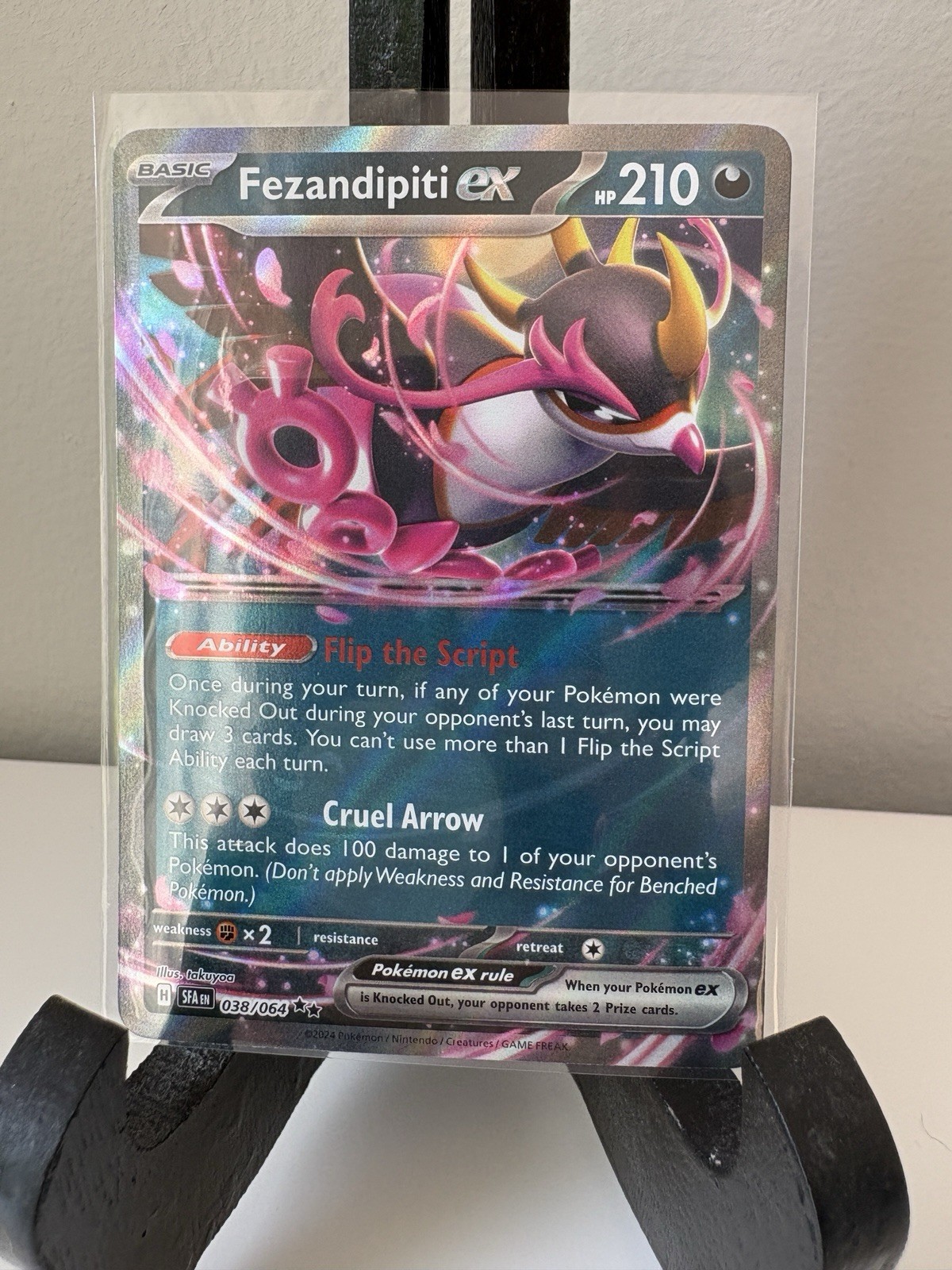 Fezandipiti EX 38/64 - Double Rare - NM - Shrouded Fable - Pokemon TCG