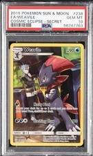 2019 POKEMON SUN & MOON COSMIC ECLIPSE SECRET #238 FULL ART/WEAVILE PSA 10 on eBay