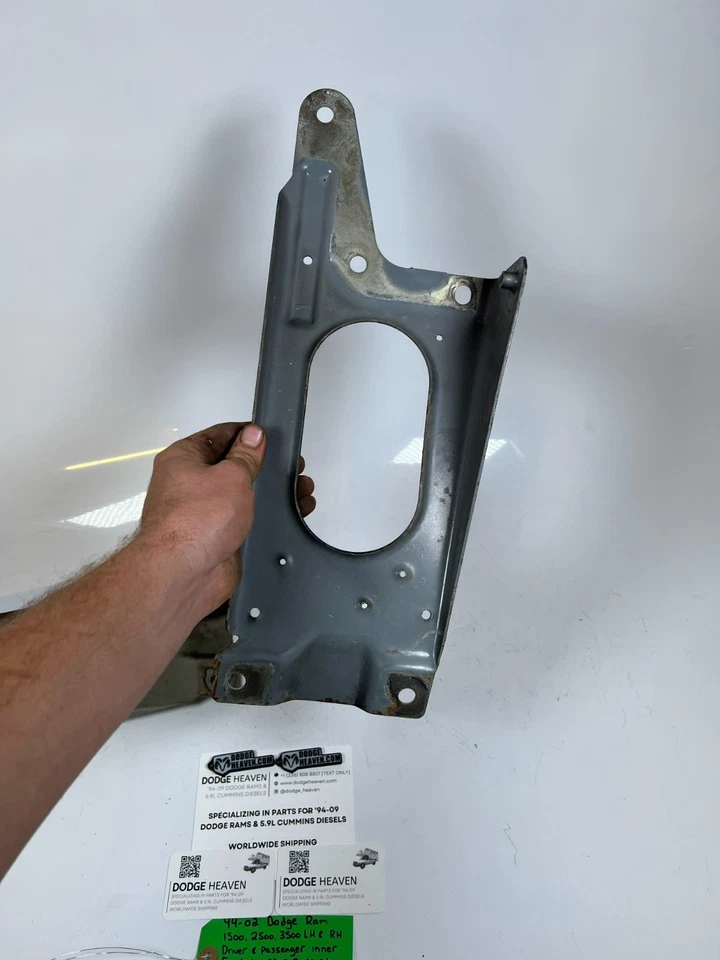 Soportes de soporte superior para guardabarros interior diestro y derecho Dodge Ram 1500-3500 1994-2002 OEM Foto 3 de 4